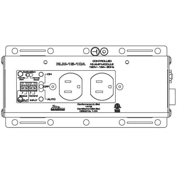 Main product image for Middle Atlantic RLM-15-1CA 15A Stand Alone Pow 262-4074
